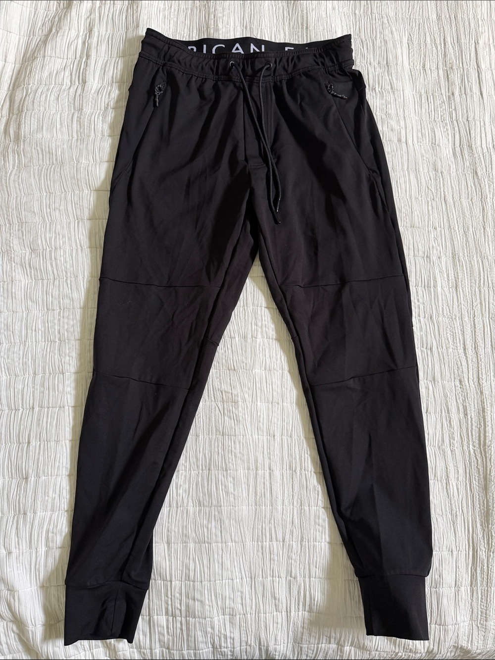 American Eagle Outfitters Black Men's Jogger Sweatpants with Drawstring